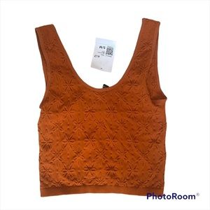 Forever 21 Rust Amber Cropped Tank S/M